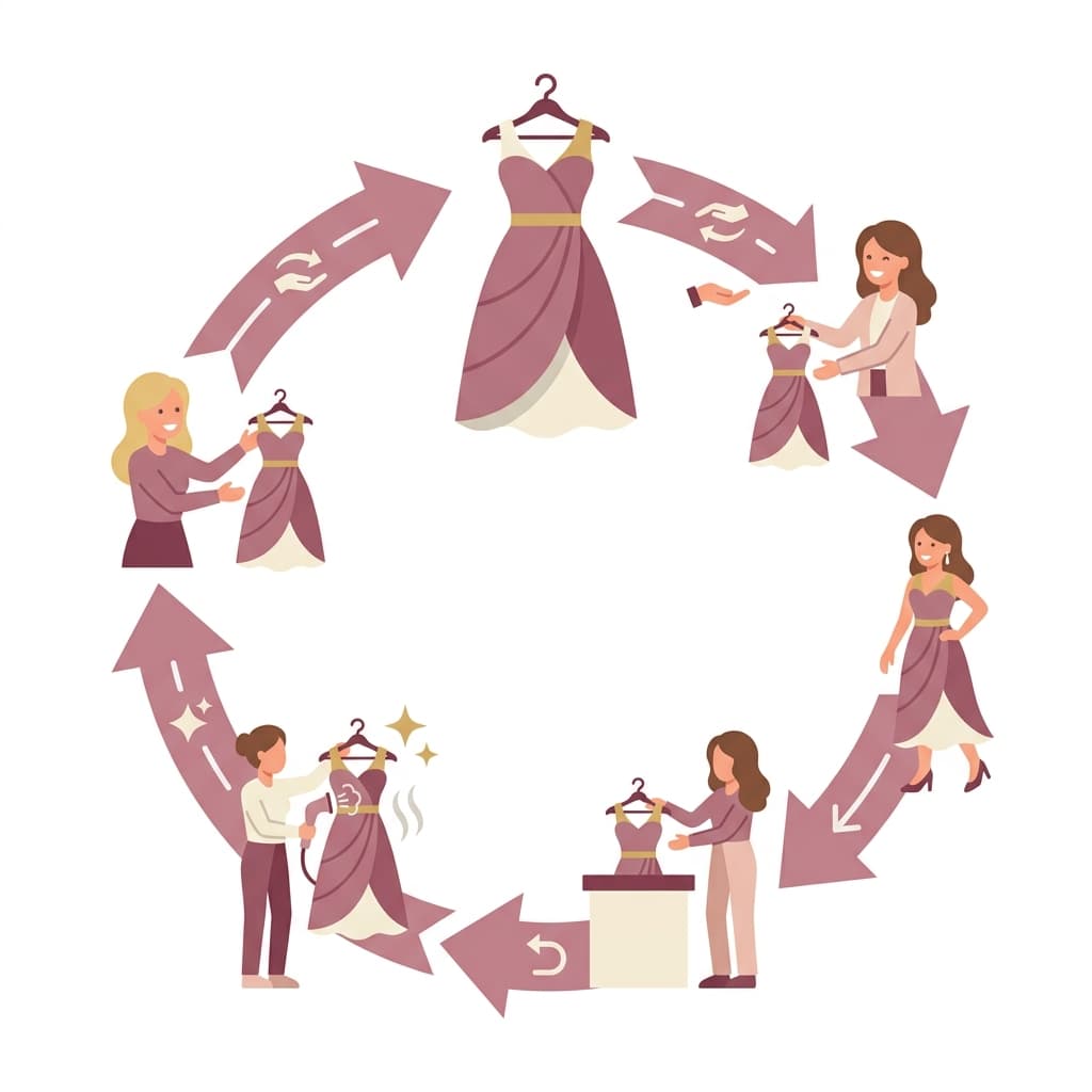 Sustainable fashion through dress rental - wear premium outfits without buying