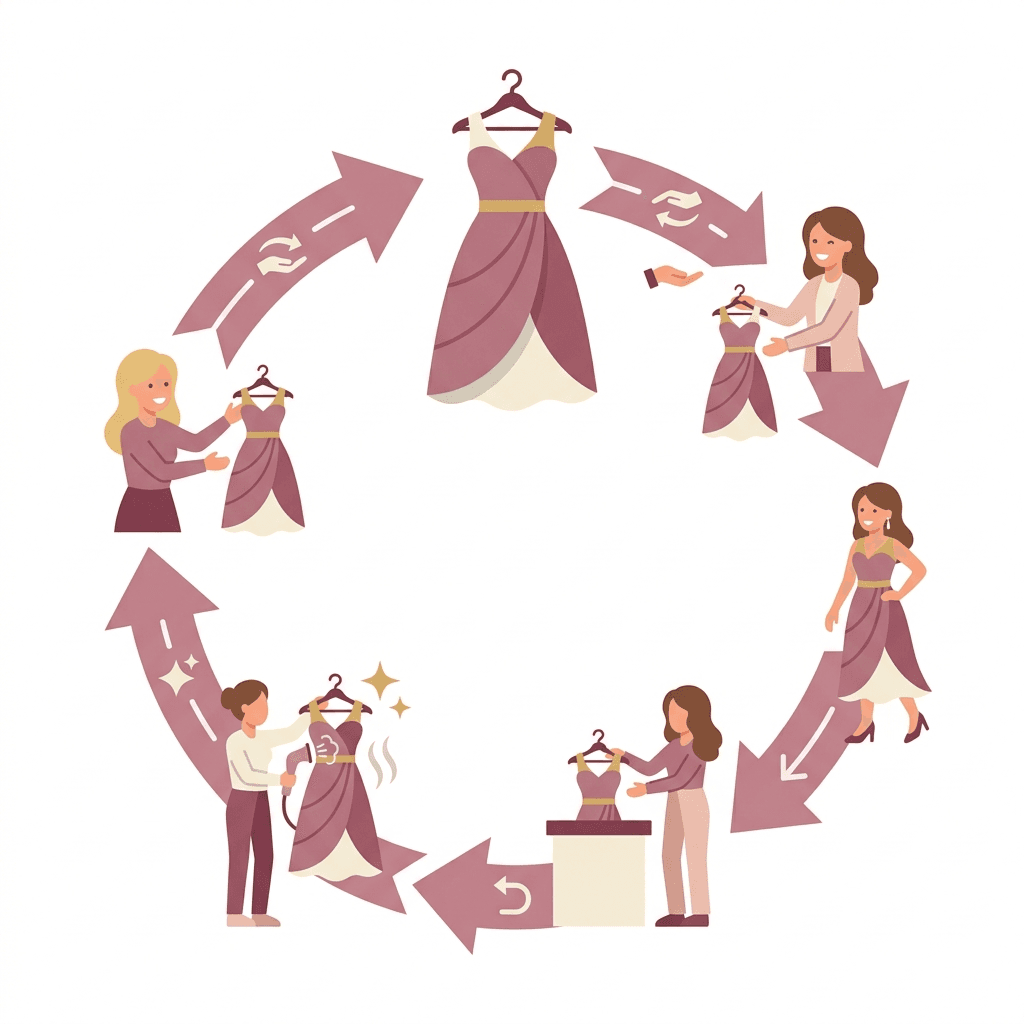 Sustainable fashion through dress rental - wear premium outfits without buying
