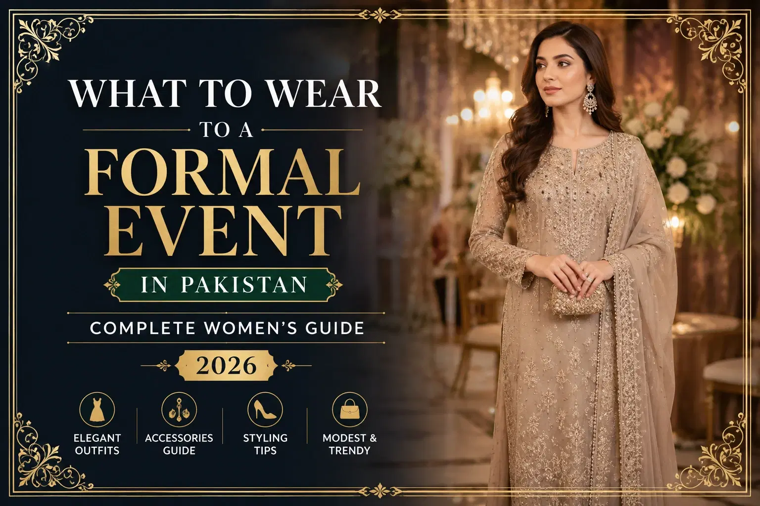 What to Wear to a Formal Event in Pakistan: Complete Women’s Guide 2026