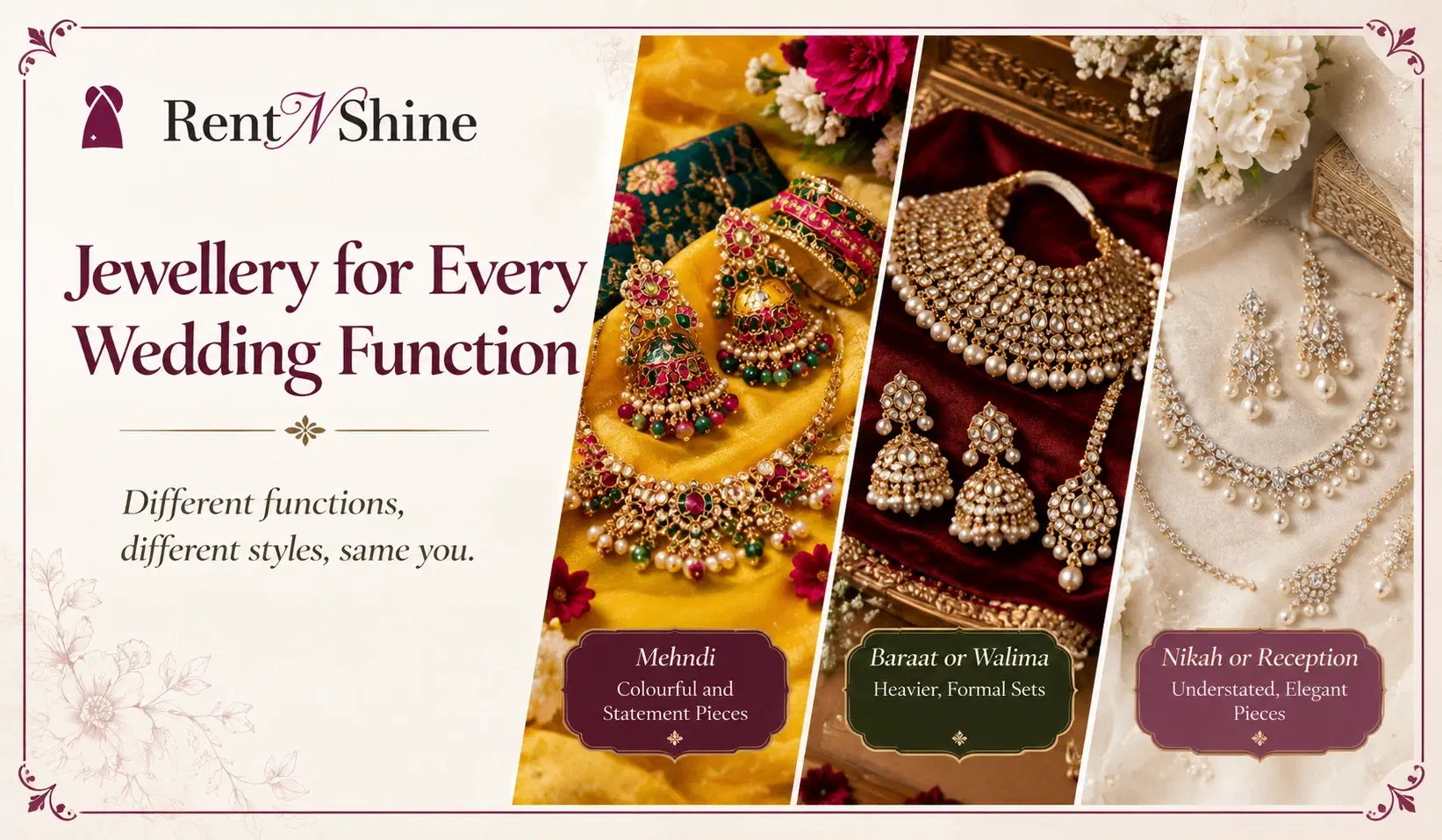 Wedding Accessories Rental Guide: How to Complete Your Outfit in Pakistan