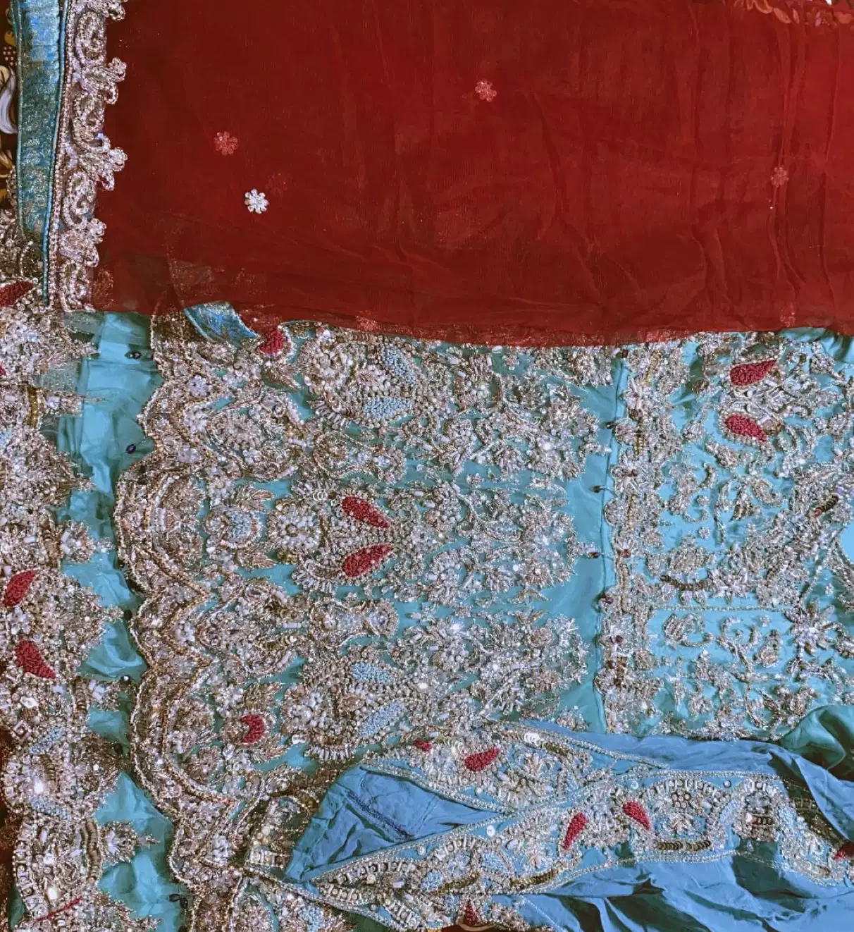 Short frock with tulip shalwar