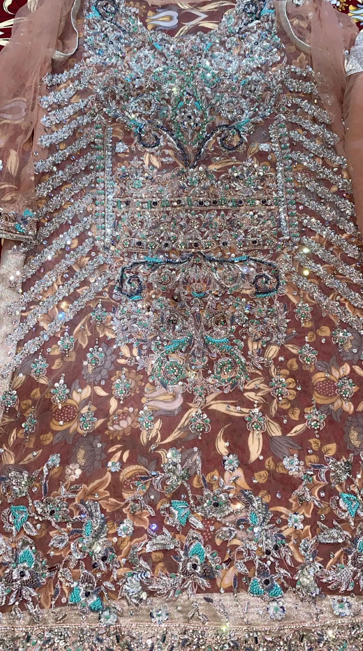 Net ki fancy shirt with kapre