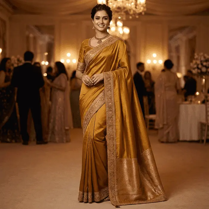 Golden Saree