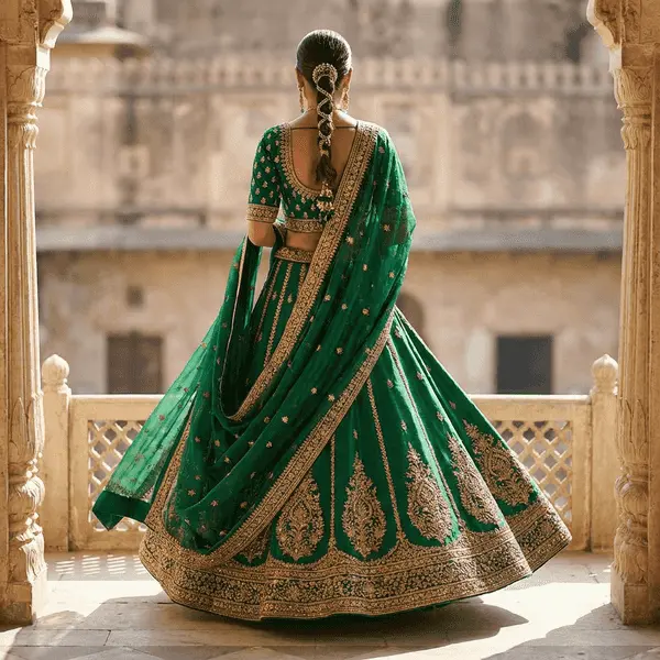 Green Lehenga